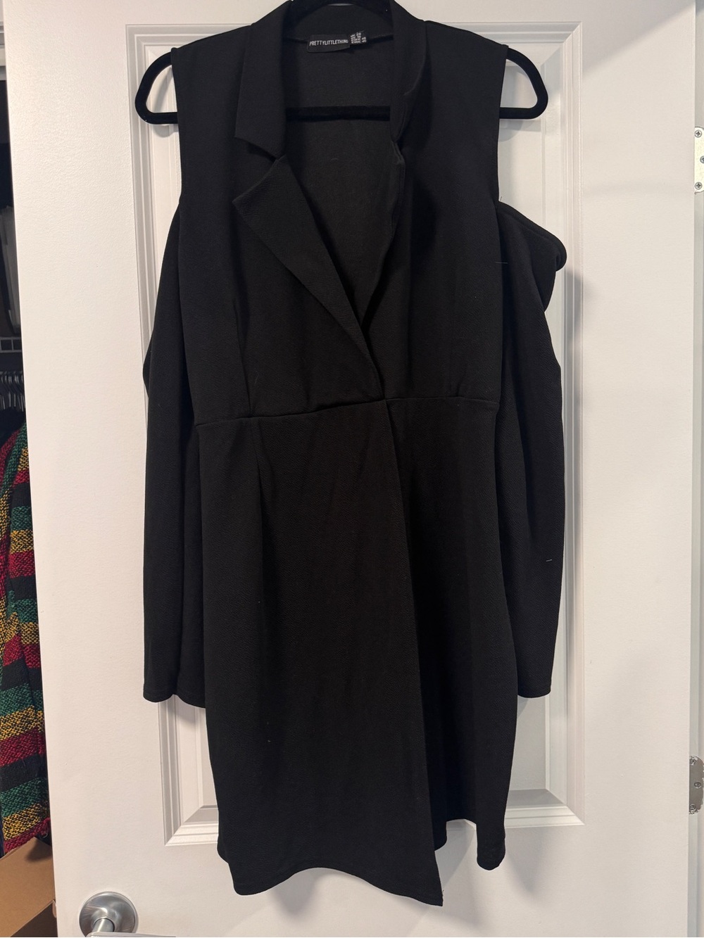 Plus Size Sophisticate Black Cold-Shoulder Dress